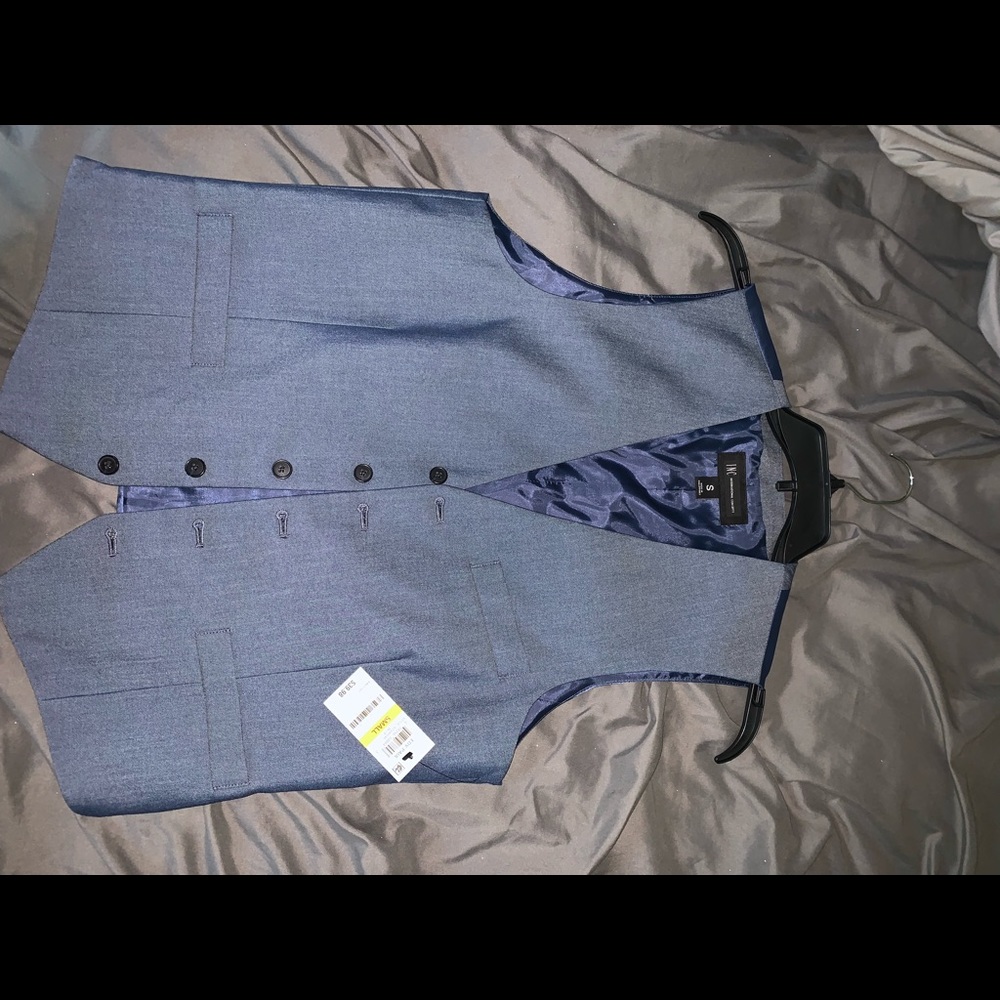 International Concepts Navy Blue Vest Size S